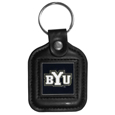 BYU Cougars Square Leatherette Key Chain
